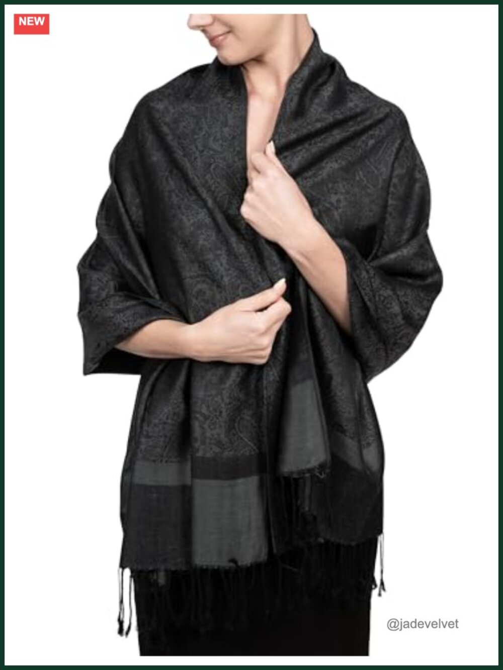 Boho Paisley Pashmina Scarf Lightweight Wrap Shawl